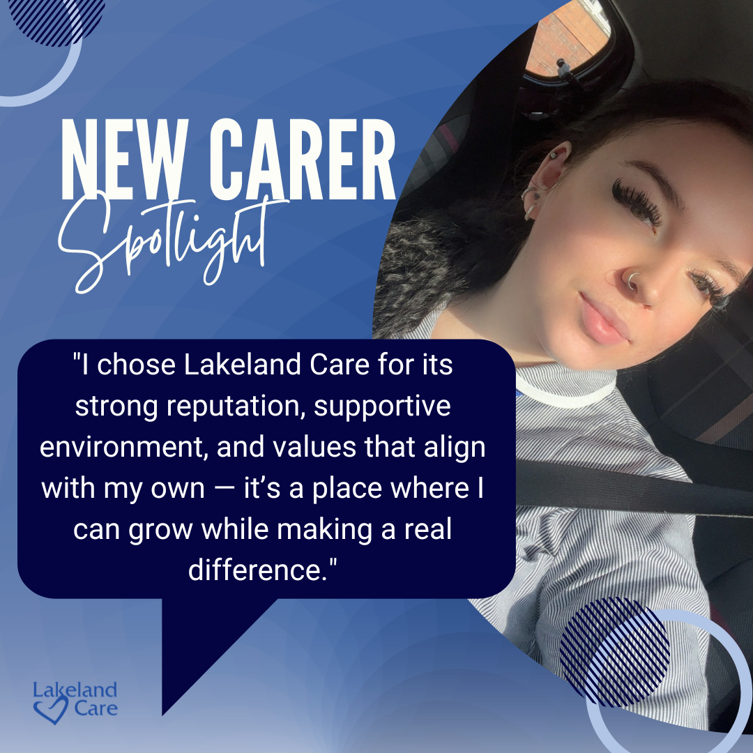 💙 Starting Strong: Meet Brodie, One of Our Newest Recruits at Lakeland Care