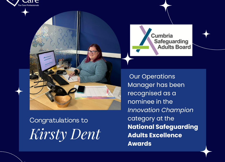 Lakeland Care Celebrates National Safeguarding Recognition for Operations Manager, Kirsty Dent